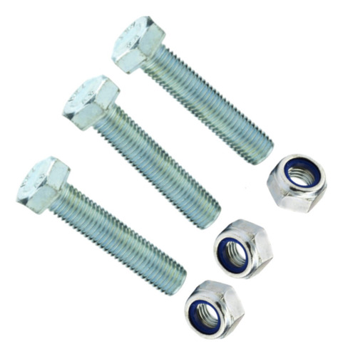 Parafuso Sextavado 1/4 X 1.1/4 Unc Com Porca Trava 50