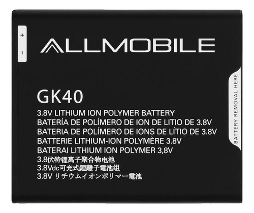 Pila Bateria Litio Gk40 Para Motorola C E3 E4 E5 G4 Play E/g