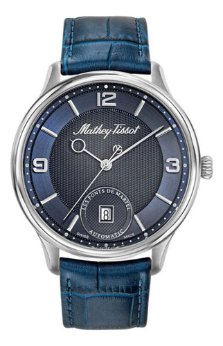 Reloj Mathey-tissot Hombre Edmond Auto 3d Ac1886abu Azul Plateado Azul