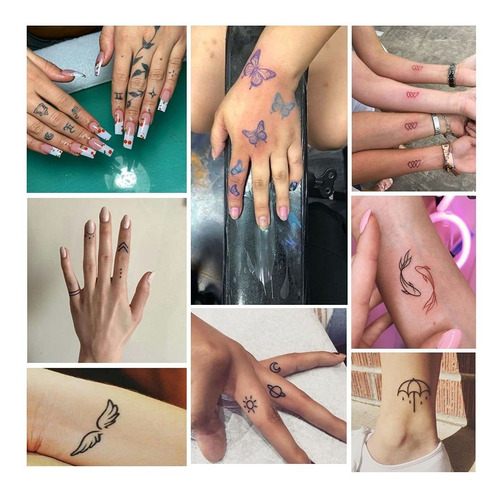 Kit De Tatuajes Temporales Semipermanentes Jagua Gel Diy Tin