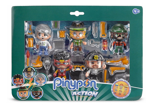 Muñecos Pinypon Action Pack 5 Figuras