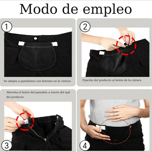 Wj- Pantalone Maternidad Extensor Cintura Ajustable Con
