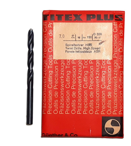 Pack Mecha Broca Titex Plus Hss 7 Mm Import Alemania R35 