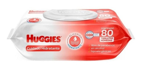 Toallitas Húmedas Huggies Cuidado Hidratante 80 Pzas