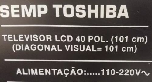 Par De Alto Falantes Tv Semp Toshiba Le4057i (b)