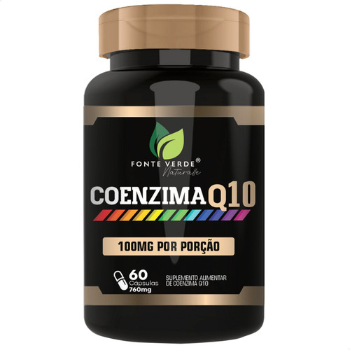 Conzima Q10 Concentrada 60 Cáps - Fonte Verde Sabor Sem Sabor