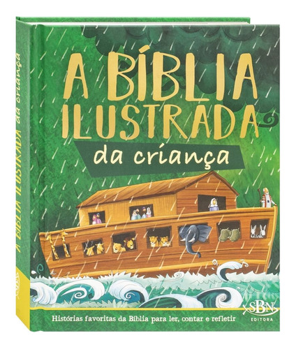 Livro Bíblia Ilustrada Da Criança Infantil Grande- Todolivro