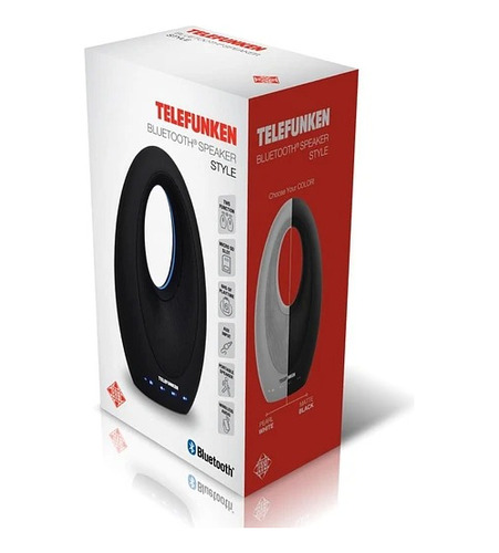 Parlante Portatil Bluetooth Telefunken Style Wh