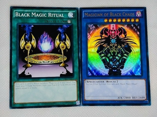 Magician Of Black Chaos + Black Magic Ritual Mago Yugioh 