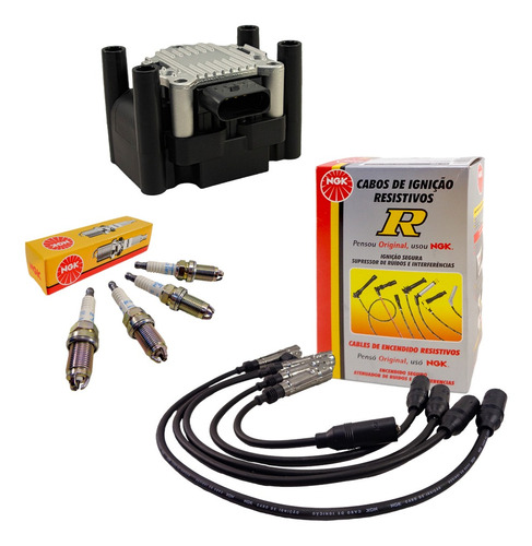 Kit Cables + Bujias Ngk + Bobina Audi A3 2002-2012 1.6 8v