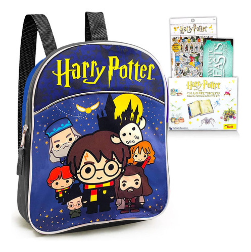 Juego Mini Mochila Preescolar Harry Potter ~ Paquete 4 Con Y