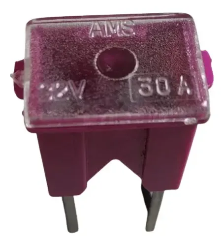 Fusível 30a Mega Macho Rosa Ams19130 - Kit C/ 5 Unidades | Frete