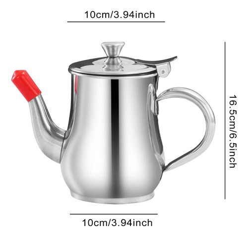 Olla De Aceite De Acero Inoxidable, Colador De 70 Onzas