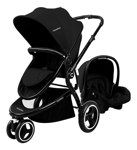 Coche Bebé Ferro Carestino Jogger Negro + Accesorios