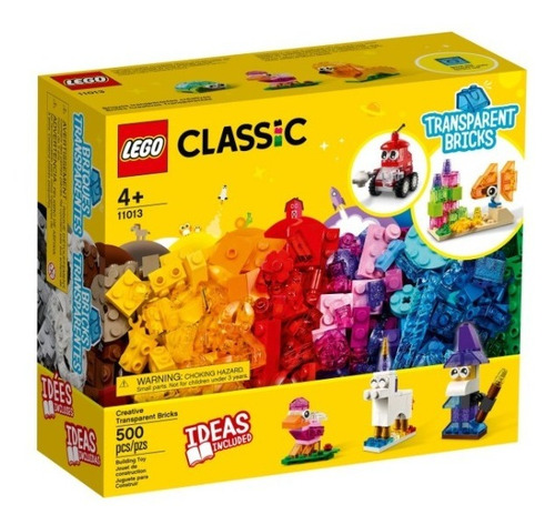 Lego Classic Blocos Transparentes Criativos 11013