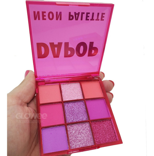 3 Paletas Sombras Ojos - Neon Palette - Dapop Original