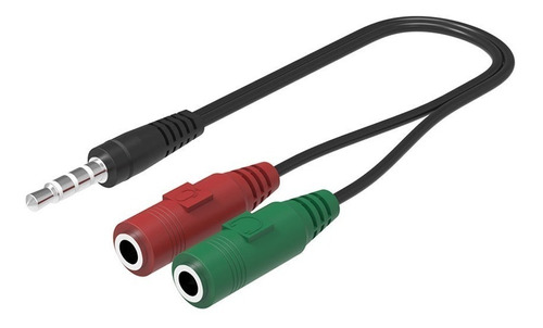 Cable Adaptador 3,5mm Audio Macho Doble Hembra Auricular Mic