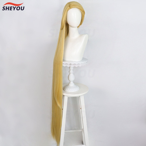 Peluca Rapunzel De Cosplay De Princesa Recta Y Enredada