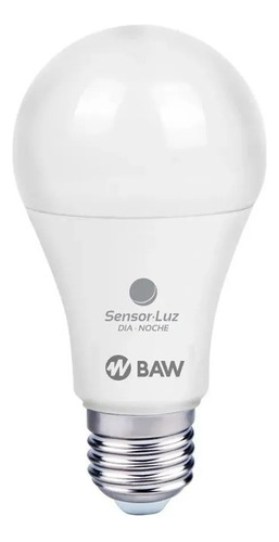 Lamapara Led Baw 11w + Fotocelula Sensor Dia-noche E27