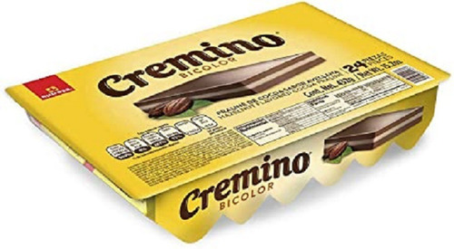 Chocolate Cremino 24 Piezas Bi Color Marca Nutresa