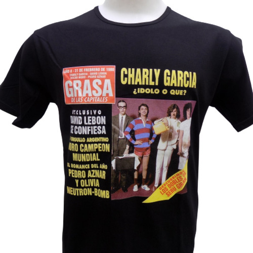 Remera De Serú Giran Las Grasa De Las Capitales Charly Rock