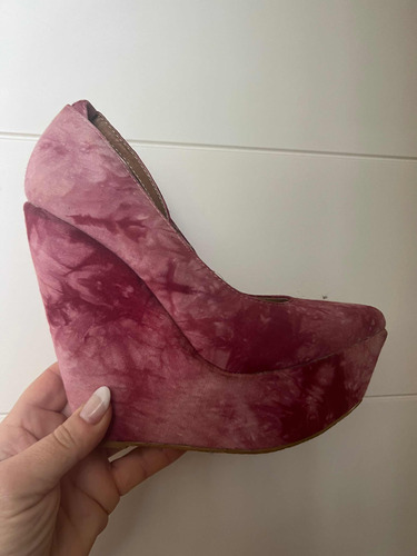 Zapatos F21 Rosa Batic Una Sola Puesta En Desfile