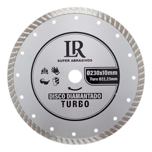 Disco Turbo 230mm 9 Polegadas Corte Seco / Refrigerado