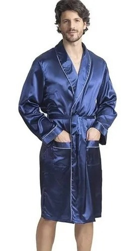 Bata Hombre Satin Seda Kimono