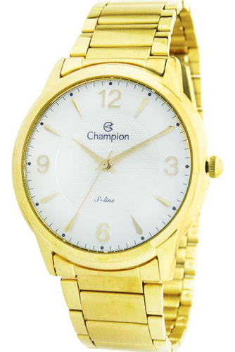 Relógio Champion S-line Unissex Dourado Prata Cn21078h