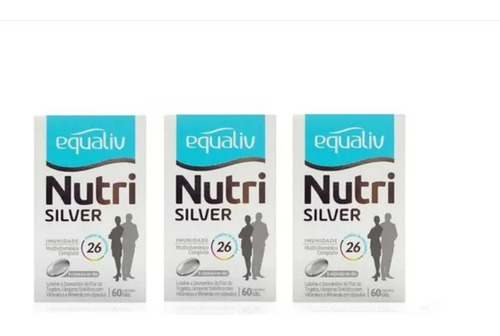 Equaliv Nutri Silver Multivitamínico ( Kit 3x60=180 Cáps )