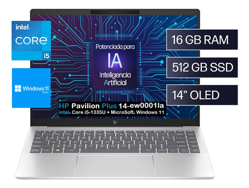 Hp Pavilion Plus 14-ew0001la Core I5-1335u 16gb Ram 512gb 14