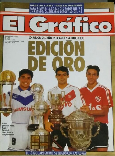 El Grafico 3926 Tapa Asad Velez Campeon Del Mundo,ayala,ramb