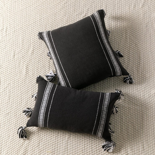 Funda De Almohada Moderna Y Minimalista Con Borlas, Estilo B