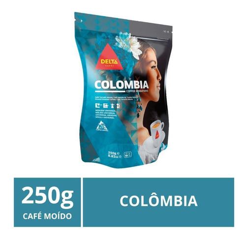 Café Moído, Delta, Importado, Colombia, 250g