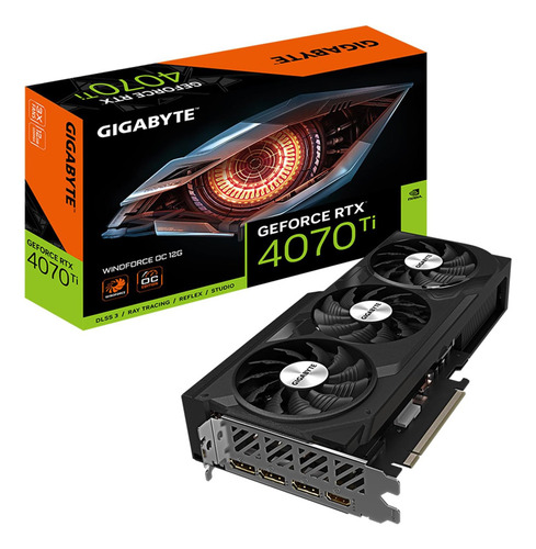 Tarjeta De Video Gigabyte Rtx4070ti Windforce Oc 12 Gb Gddr6