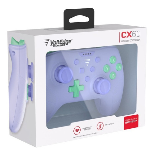 Imagen 7 de 9 de Control Inalámbrco Cx60 Princess Purple Voltedge Switch Color Violeta
