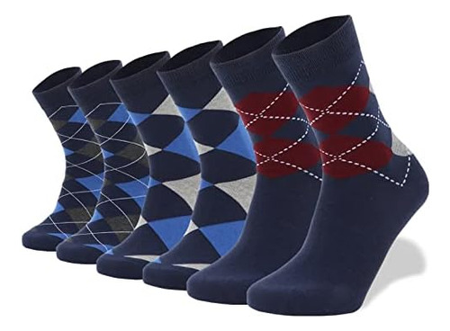 Meianju Calcetines De Vestir Para Hombre, 6 Pares De Calceti