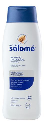 Shampoo Control Caída Sin Sal X 400 Ml - María Salomé