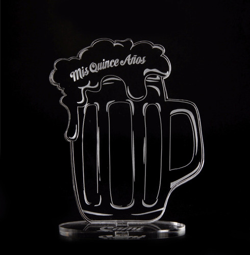 Souvenir Acrilico 15 Años Chopp Grabado Laser Personalizado