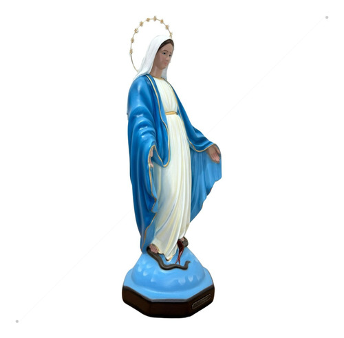 Nossa Senhora Das Graças Resina Com Auréola Folheada 50cm