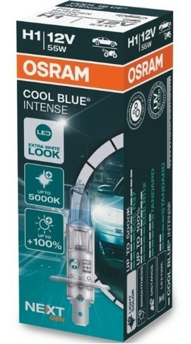 Lampara Osram Cool Blue H1 Intense 5000k Luz Blanca X Unidad