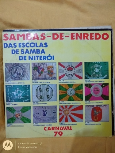 Vinilo Carnaval 79 Das Escolas De Samba De Niteroi Br1