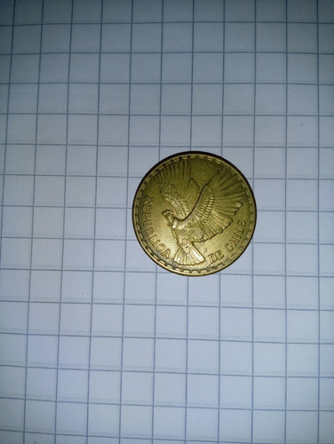 $ 10.- Centésimos Chilena 1965-70, Cóndor C.10, Usadas. (Usado)