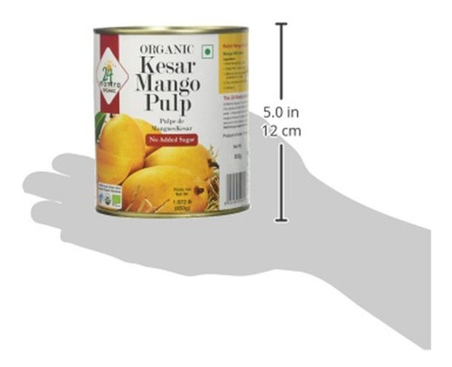 Pulpa De 24 Mantara 24 Mantra Orgánica Kesar Mango - 850 Ml