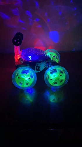 Auto Loco A Control Remoto Luces Sonido 360° Recargable Usb