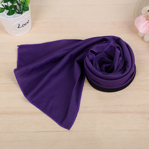 Toalla Deportiva Superabsorbente Morada De 30 X 90 Cm Para S