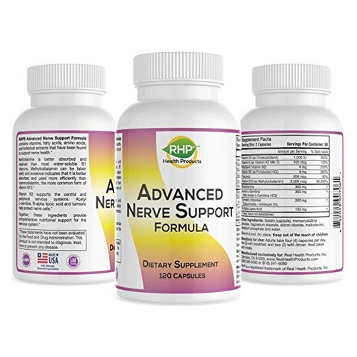 Nerve Support Formula 120 Caps -apoyo De Nervios Saludables