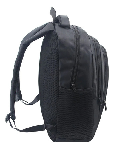 Mochila Porta Notebook Business Puerto Usb Urbana Ejecutiva Color Negro Diseño De La Tela Lisa