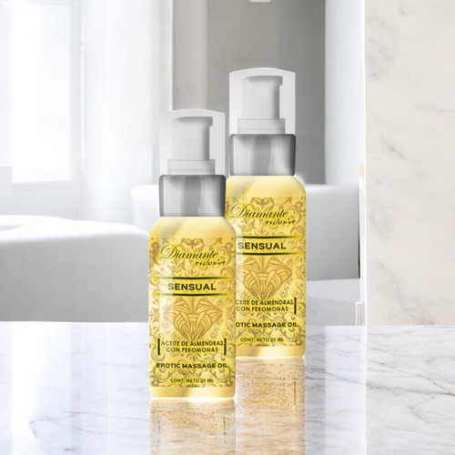 Aceite De Almendras Masajes Con Feromonas Sensual 25ml 2pz