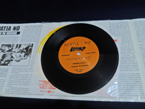 @patia No* Hazlo Tu Mismo Vinil Ep 7 Punk Venezuela 1998 Apa (Usado)